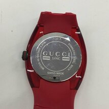 GUCCI グッチ 腕時計 稼働品 SYNC 17868458【CEAL2013】_画像3