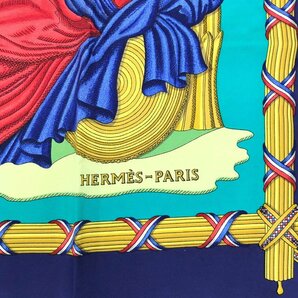 HERMES エルメス スカーフ カレ90 1789 LIBERTE EGALITE【CDBB5024】の画像6