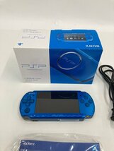 SONY ソニー PSP プレイステーション ポータブル 本体 PSP3000 VB バイブラント・ブルー　箱・付属品付き 通電〇【CEAL9031】_画像2