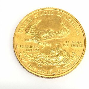 K22 America Eagle gold coin 1/4oz 10 dollar gross weight 8.4g[CEAA7018]