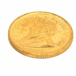 K22 南アフリカ共和国 クルーガーランド金貨 1/10oz 1982 総重3.3g【CDAX8047】の画像7