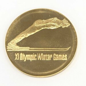K18　札幌オリンピック冬季大会記念　金メダル　750刻印　総重量26.8g【CDBD0001】