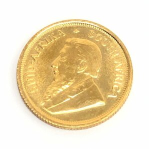 K22 南アフリカ共和国 クルーガーランド金貨 1/10oz 1982 総重3.3g【CDAX8047】の画像2