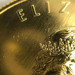 K24IG カナダ メイプルリーフ金貨 1/2oz 2枚まとめ 総重量31.1g【CDBD7032】の画像8