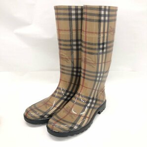 BURBERRY バーバリー 長靴 ノバチェック サイズ38 / UGG アグ ブーツ ピンク色 サイズ37 2点セット【CEAA6033】の画像2