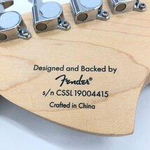 Fender Squire フェンダー スクワイヤー エレキギター CSSL 19004415 ストラップ・ソフトケース付き【CEAA1003】_画像9