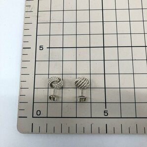 Tiffany&Co. ティファニー SV925 サマセット ツイストノット ピアス 総重量2.9g 箱付き【CEAC9034】の画像7