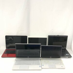 ノートパソコン 5点 おまとめ FUJITSU/NEC/hp ジャンク品【CEAB1003】