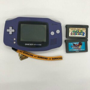 ゲームボーイアドバンス おまとめ 本体/ソフト スーパーマリオアドバンス2/ロックマンエグゼ6 任天堂 ニンテンドー GBA【CEAB1035】