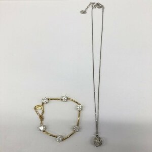 SWAROVSKI　スワロフスキー　ブレスレット　ネックレス　2点まとめ【CEAC9025】