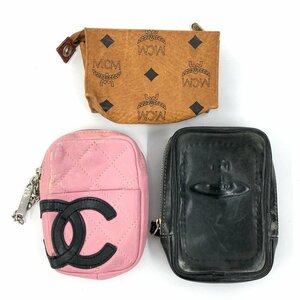 CHANEL Vivienne Westwood MCM pouch 3 point summarize [CEAE7010]