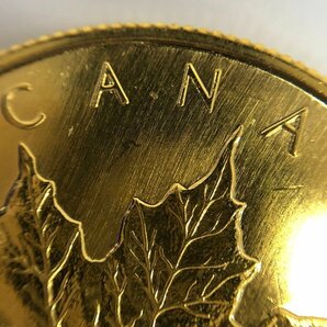 K24IG カナダ メイプルリーフ金貨 1/2oz 総重量15.6ｇ【CEAB7027】の画像5