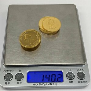 K24IG カナダ メイプルリーフ金貨 1/2oz 9点 おまとめ 総重量140.2ｇ【CEAB7021】の画像10