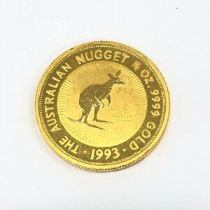K24IG　オーストラリア　カンガルー金貨　1/2oz　1993　総重量15.6g【CEAB6023】