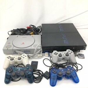 SONY PlayStation 1 2 プレステ 本体 SCPH-7000 / SCPH-18000 / SCPH-39000 コントローラー まとめ 通電未確認【CEAG1021】