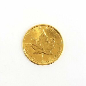 K24IG　カナダ　メイプルリーフ金貨　1/10oz　1986　総重量3.1g【CEAB6058】