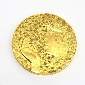 K24 純金 EXPO90 国際花と緑の博覧会 記念メダル 8.9ｇ【CEAB7035】