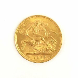 K22 イギリス ソブリン金貨 ビクトリア・ジュビリー 総重量3.9ｇ【CEAC6057】