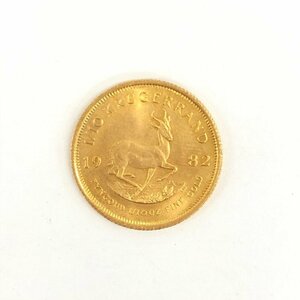 K22 南アフリカ クルーガーランド金貨 1/10oz 総重量3.4ｇ【CEAC6054】