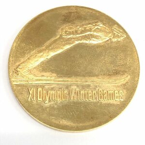 K18　札幌オリンピック冬季大会記念　金メダル　750刻印　総重量26.8g【CEAA7067】