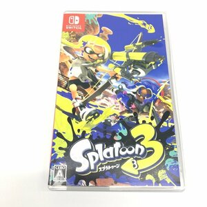 NintendoSwitch　ニンテンドースウィッチ　ソフト　Splatoon3　ケース付き【CEAG7024】