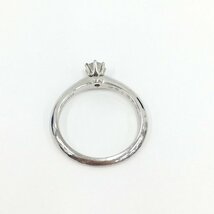 TIFFANY ティファニー リング PT950 921373 0.24CT 11号 3.4g【CEAI9033】_画像4