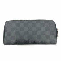 LOUIS VUITTON ルイ ヴィトン 財布 ダミエ グラフィット ヴェルティカル ジッピーウォレット N63095【CEAC4006】_画像1