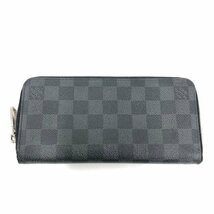 LOUIS VUITTON ルイ ヴィトン 財布 ダミエ グラフィット ヴェルティカル ジッピーウォレット N63095【CEAC4006】_画像2