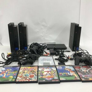 PlayStation2 プレイステーション2 本体 SCPH-50000×3 / コントローラー×4 / ソフト おまとめセット【CEAL9039】