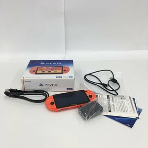 PS Vita Wi-Fi model body neon orange PCH-2000 accessory box attaching the first period . ending [CEAM7019]
