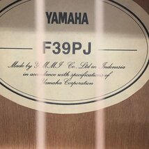 YAMAHA　ヤマハ　アコースティックギター　F39JP　ソフトケース付き【CEAM0006】※送料着払い※_画像7