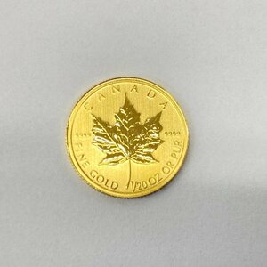 K24IG Canada Maple leaf gold coin 1/20oz 2014 gross weight 1.6g[CEAM9009]