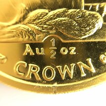 K24IG マン島 キャットコイン Au.1/2oz 金貨 総重量15.6ｇ【CEAL6028】_画像4