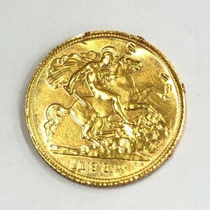 K22 England Sovereign gold coin Elizabeth 2.1982 gross weight 4.0g[CEAH6053]