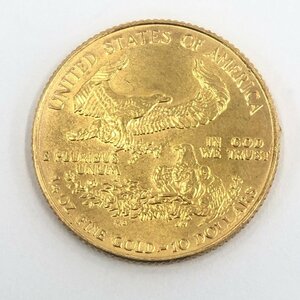 K22 America Eagle gold coin 1/4oz 10 dollar gross weight 8.6g[CEAH0024]
