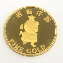 K24　純金メダル　エースコック　1000刻印　総重量3.1g【CEAH0006】_画像1