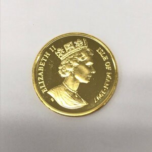 K24 original gold Man island cat gold coin 1/5 ounce 6.2g[CEAL8055]