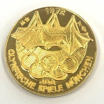 K24　純金メダル　ミュンヘンオリンピック記念　1000刻印　総重量18.2g【CEAH0015】_画像2