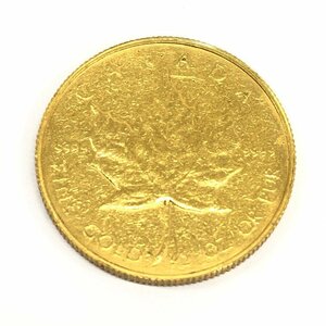 K24IG Canada Maple leaf gold coin 1/2oz 1987 gross weight 15.6g[CEAN4008]