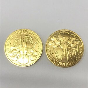 K24 original gold we n gold coin 1/4 ounce 2 point set gross weight 15.4g[CEAL8046]