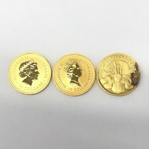 K24 original gold nageto gold coin / kangaroo gold coin 3 point set gross weight 9.3g[CEAL8010]