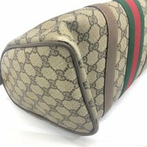 OLD GUCCI　オールドグッチ　シェリーライン　ボストンバッグ　69・02・007【CEAN4058】_画像4