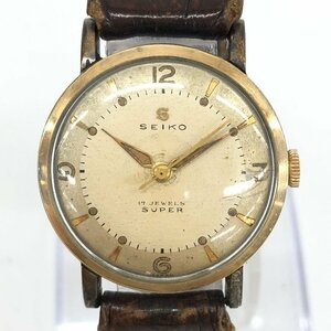 SEIKO セイコー 腕時計 14K刻印 スーパーアンチマグネティック 1743/412391 不動 28.2ｇ ベルト社外品【CEAP6005】