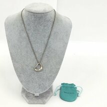 TIFFANY＆Co. ティファニー 925 オープンハート ネックレス 6.3ｇ 保存袋付き【CEAO7040】_画像2