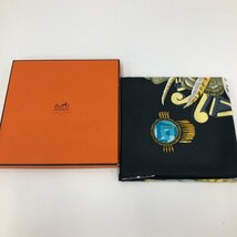 HERMES　エルメス　カレ90　スカーフ　mexique　シルク　箱付き【CEAN5039】_画像8