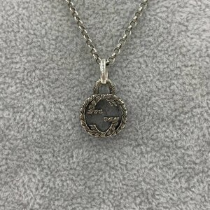 GUCCI Gucci Ag925 Inter locking G necklace gross weight 7.4g box attaching [CEAP3059]