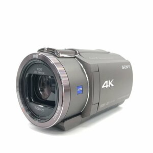 SONY ソニー ビデオカメラ EXMOR R 4.4-88mm 1：2.0 FDR AX45 通電○ 3022188【CEAO1024】