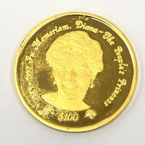 K24siena Leo ne Diana ...100 dollar gold coin gross weight 6.3g[CEAQ5008]