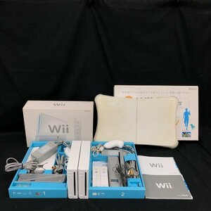 Nintendo 任天堂 Wii 本体 2台 / Wii Fit Plus おまとめ セット【CEAR1026】