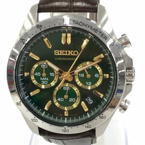 SEIKO　セイコー　スピリット　腕時計　クロノグラフ　8T63-00D0　箱付き　稼働品【CEAR0033】